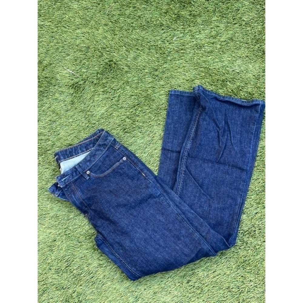 Banana Republic Womens Dark Wash Straight Leg Jeans Indigo Blue Size 10R - Picture 2 of 3